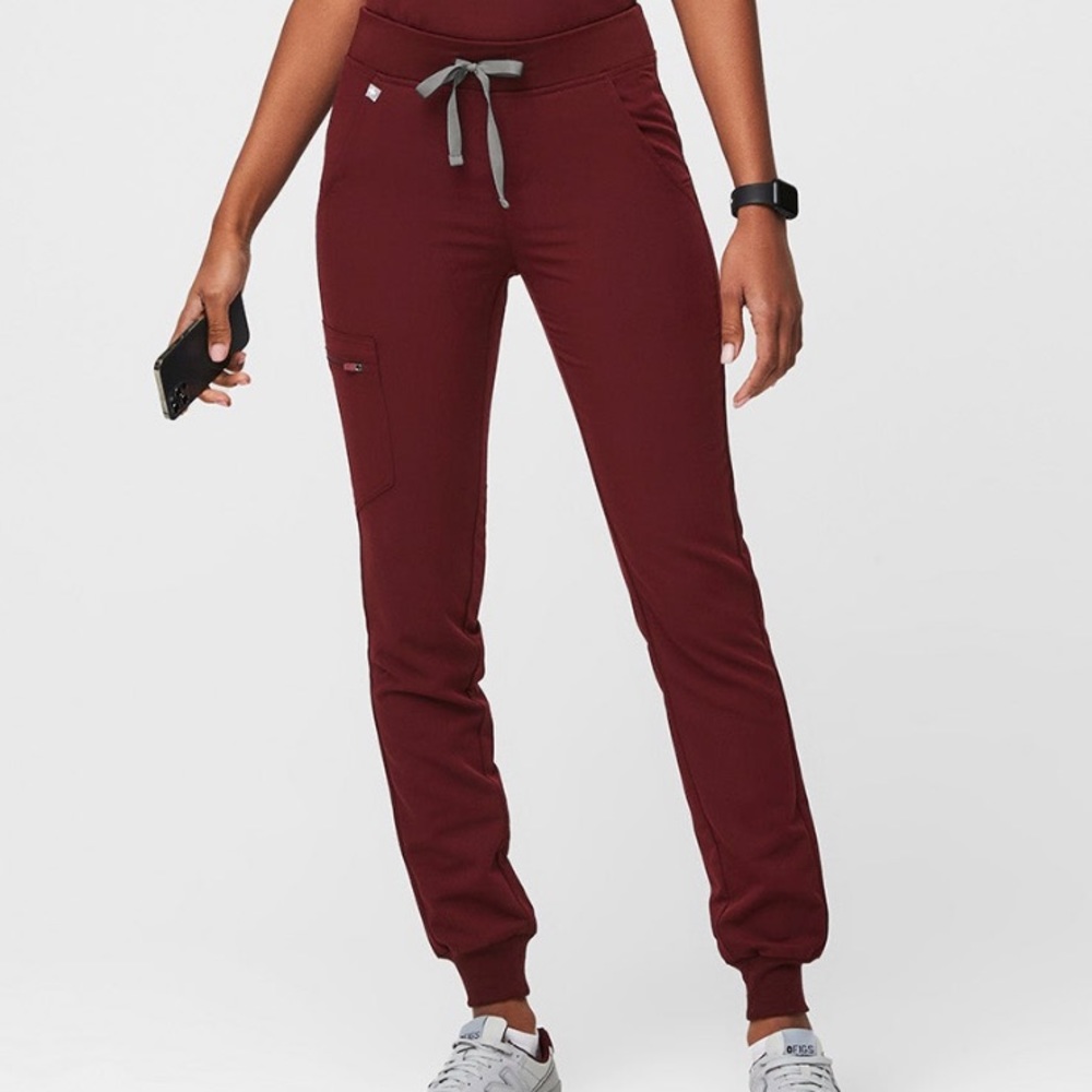 Figs Burgundy Zamora Joggers